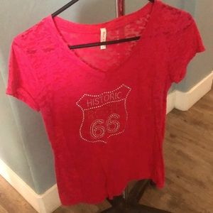 See through fun tee w bling